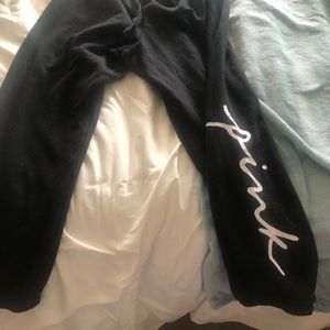 VS pink sweatpants black